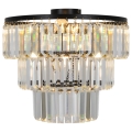 Zuma Line - Loftlampe i krystal 4xE14/40W/230V sort