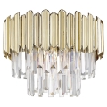 Zuma Line - Loftlampe i krystal 5xE14/40W/230V guldfarvet