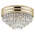 Zuma Line - Loftlampe i krystal 5xE14/40W/230V guldfarvet