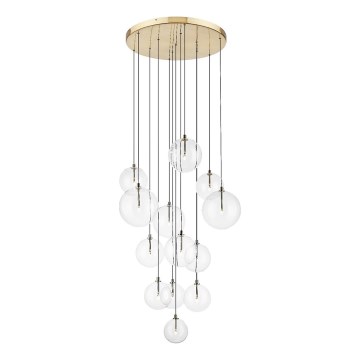 Zuma Line - Lysekrone på vaier 13xG9/2W/230V guld