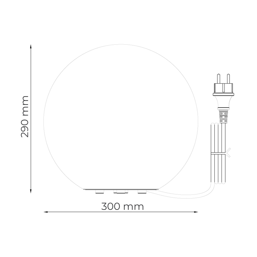 Zuma Line - Udendørs lampe 1xE27/15W/230V Ø 30 cm IP44