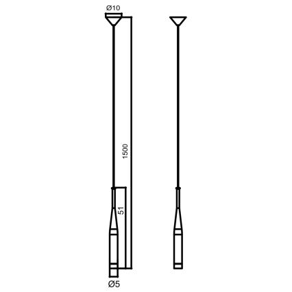 Zuma Line - Pendel 1xG9/40W/230V