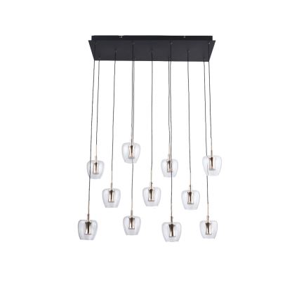 Zuma Line - LED-lysekrone med wireophæng 11xLED/3W/230V sort