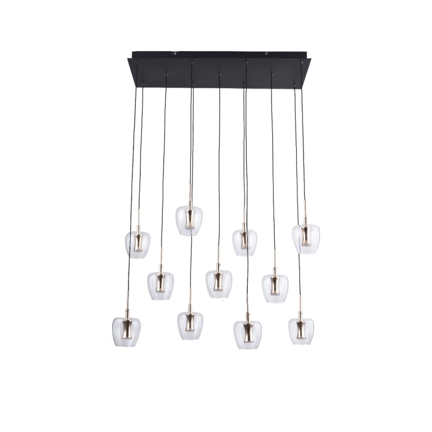 Zuma Line - LED-lysekrone med wireophæng 11xLED/3W/230V sort