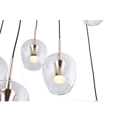 Zuma Line - LED-lysekrone med wireophæng 11xLED/3W/230V sort