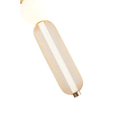 Zuma Line - Dæmpbar LED-pendel med wireophæng LED/27W/230V 3000-5700K guld + fjernbetjening