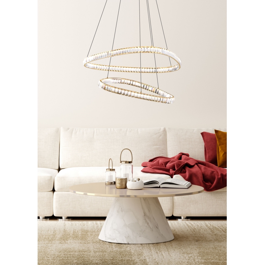 Zuma Line - LED dæmpbar krystal lysekrone på kabel LED/36W/230V 2700-6000K + fjernbetjening