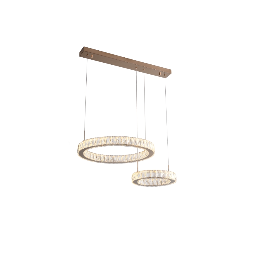 Zuma Line - LED-pendel med wireophæng LED/36W/230V rosaguld