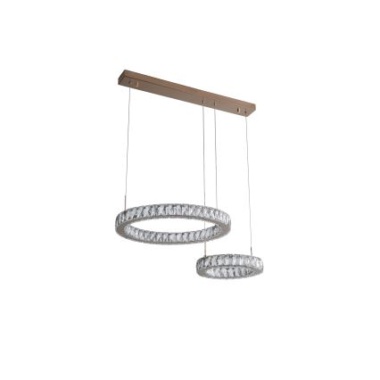 Zuma Line - LED-pendel med wireophæng LED/36W/230V rosaguld