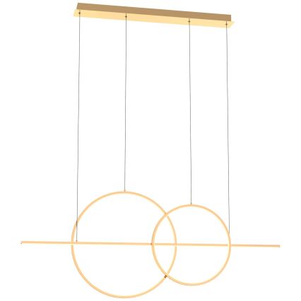 Zuma Line - LED pendel dæmpbar LED/34W/230V guldfarvet
