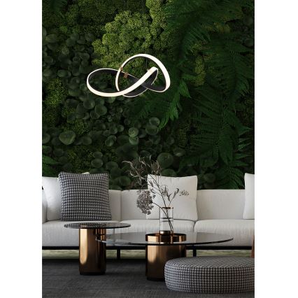 Zuma Line - LED pendel dæmpbar LED/44W/230V sort/guldfarvet