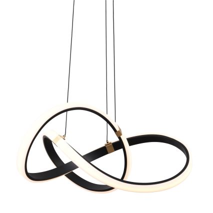 Zuma Line - LED pendel dæmpbar LED/44W/230V sort/guldfarvet