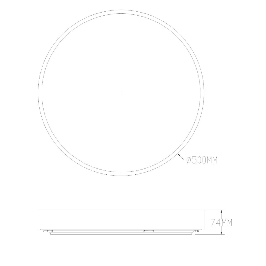 Zuma Line - LED loftlampe til badeværelse dæmpbar LED/50W/230V 3000-6000K diameter 50 cm IP44 messing + fjernbetjening