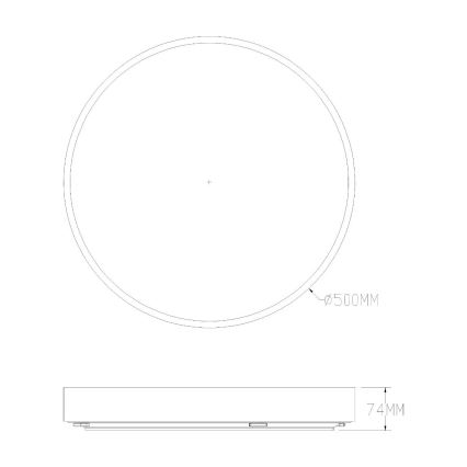 Zuma Line - LED loftlampe til badeværelse dæmpbar LED/50W/230V 3000-6000K diameter 50 cm IP44 guldfarvet + fjernbetjening