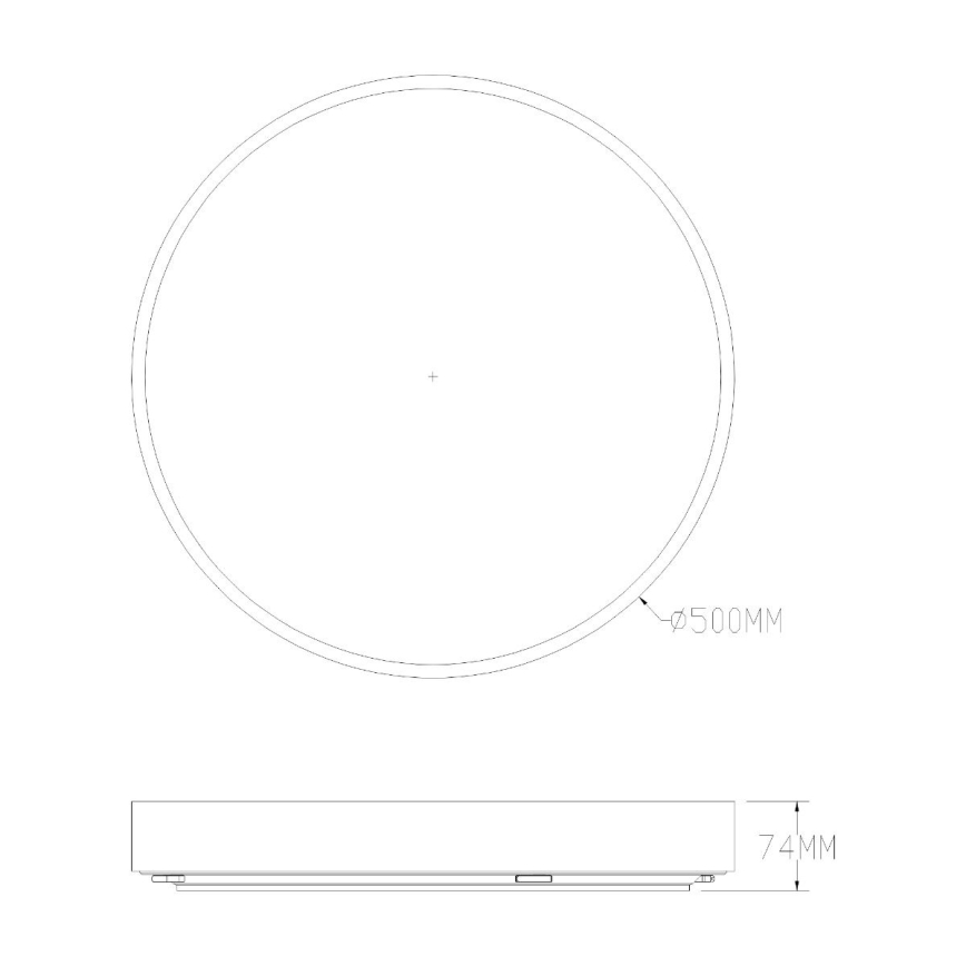 Zuma Line - LED loftlampe til badeværelse dæmpbar LED/50W/230V 3000-6000K diameter 50 cm IP44 guldfarvet + fjernbetjening