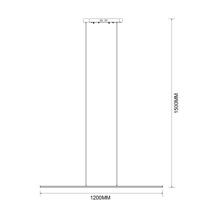 Zuma Line - LED-pendel på wire LED/20W/230V sort