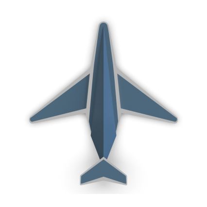 Zuma Line - LED Dæmpbar væglampe til børn LED/24W/230V airplane