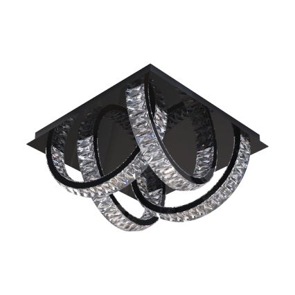 Zuma Line - LED Loftlampe i krystal dæmpbar LED/23,5W/230V 2700-6000K sort + fjernbetjening