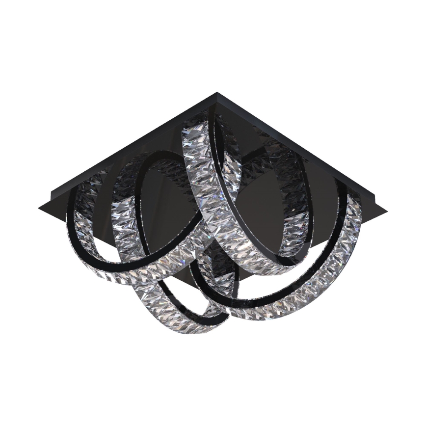 Zuma Line - LED Loftlampe i krystal dæmpbar LED/23,5W/230V 2700-6000K sort + fjernbetjening