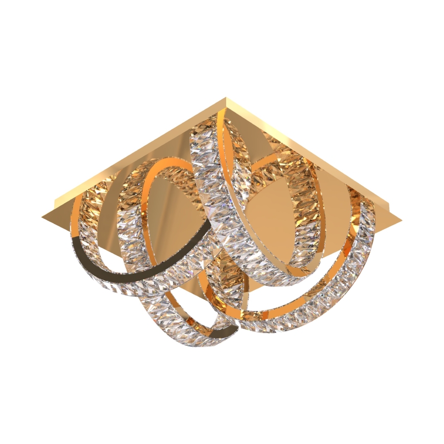 Zuma Line - LED dæmpbar krystal loftlampe LED/23,5W/230V 2700-6000K guld + fjernbetjening