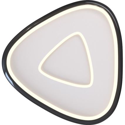 Zuma Line - LED loftlampe dæmpbar LED/27W/230V 3000K sort skinnende krom
