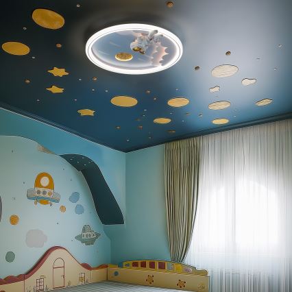 Zuma Line - LED Dæmpbar dětské Loftlampe LED/42W/230V 3000/5700K astronaut