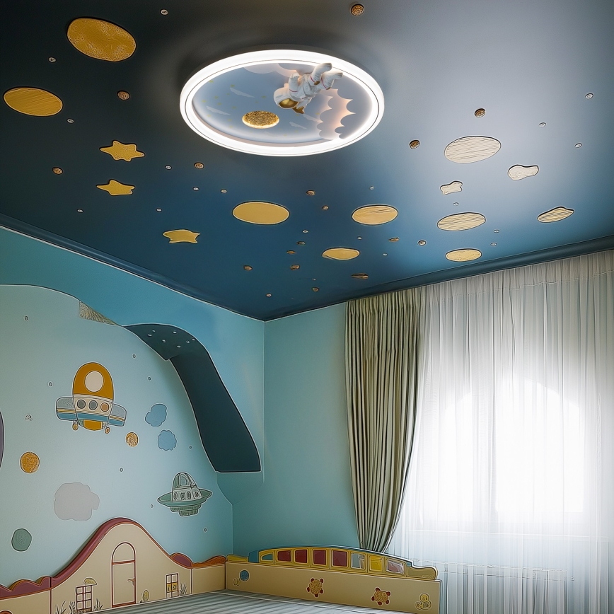 Zuma Line - LED Dæmpbar dětské Loftlampe LED/42W/230V 3000/5700K astronaut