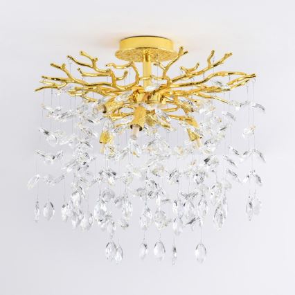 Zuma Line - Plafondlampe 6 x G9, 3,5 W, 230 V, Ø 50 cm, guld