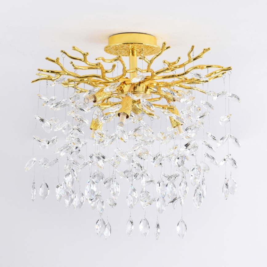 Zuma Line - Plafondlampe 6 x G9, 3,5 W, 230 V, Ø 50 cm, guld