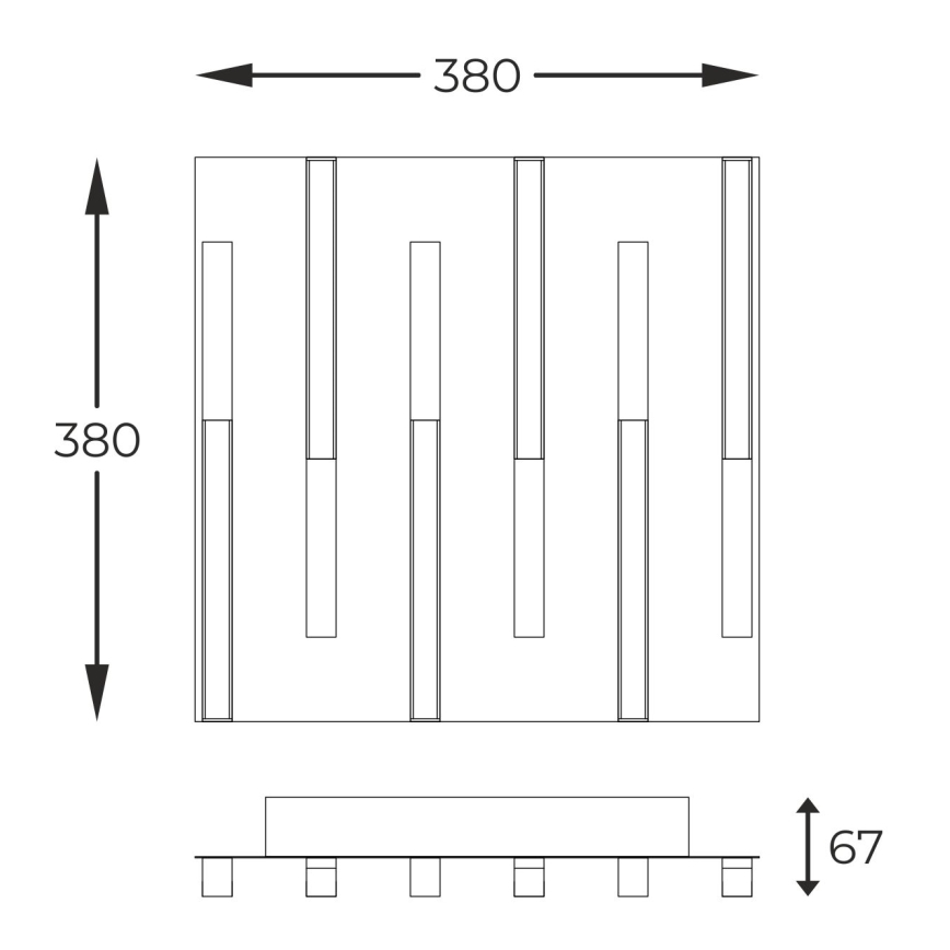 Zuma Line - LED Dæmpbar loftlampe LED/26W/230V