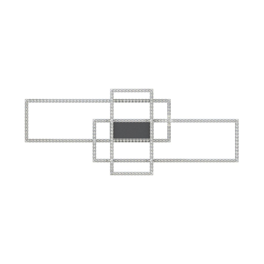 Zuma Line - LED Loftlampe i krystal dæmpbar LED/52W/230V 2700-6000K sort + fjernbetjening