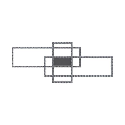 Zuma Line - LED Loftlampe i krystal dæmpbar LED/52W/230V 2700-6000K sort + fjernbetjening