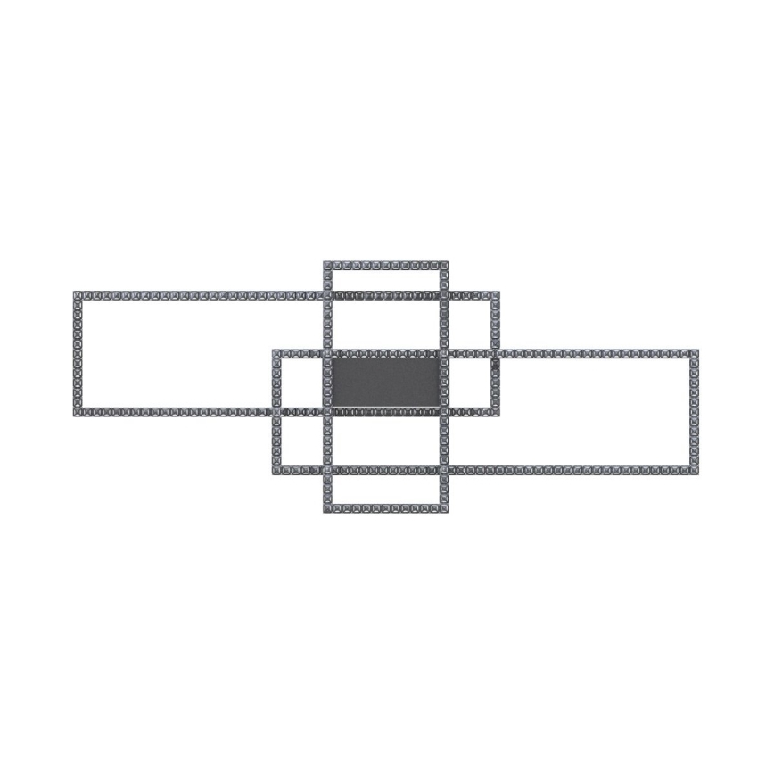 Zuma Line - LED Loftlampe i krystal dæmpbar LED/52W/230V 2700-6000K sort + fjernbetjening