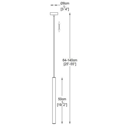 Zuma Line - LED pendel LED/5W/230V