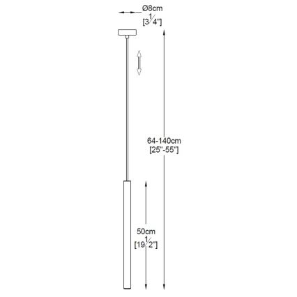 Zuma Line - LED pendel LED/5W/230V