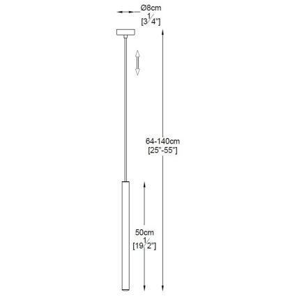 Zuma Line - LED pendel LED/5W/230V