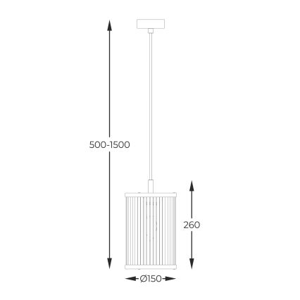 Zuma Line - Pendel 1xE14/60W/230V sort