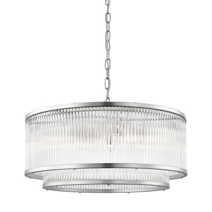 Zuma Line - Pendel med kædeophæng 6xE14/60W/230V skinnende krom