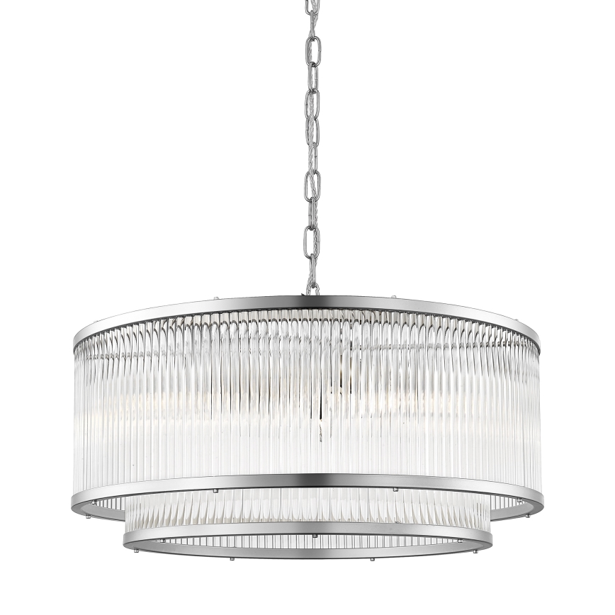 Zuma Line - Pendel med kædeophæng 6xE14/60W/230V skinnende krom
