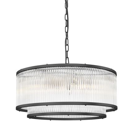 Zuma Line - Pendel med kædeophæng 6xE14/60W/230V sort