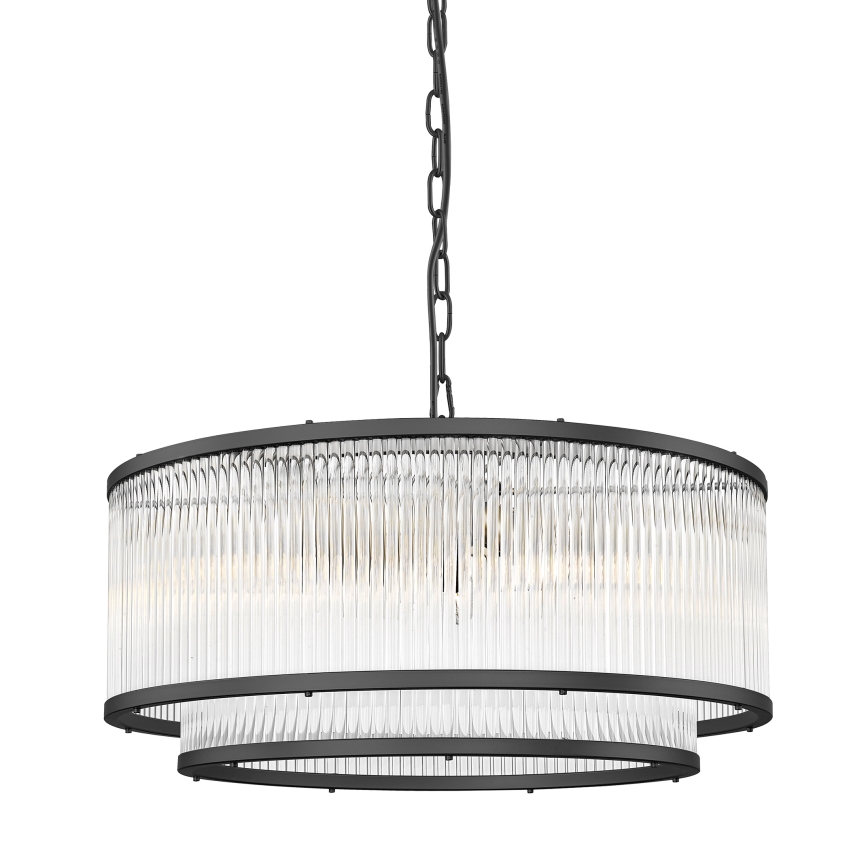 Zuma Line - Pendel med kædeophæng 6xE14/60W/230V sort
