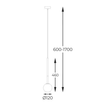 Zuma Line - Pendel 1xG9/4W/230V guldfarvet