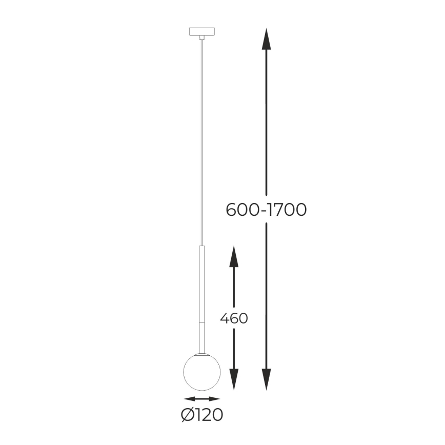 Zuma Line - Pendel 1xG9/4W/230V guldfarvet