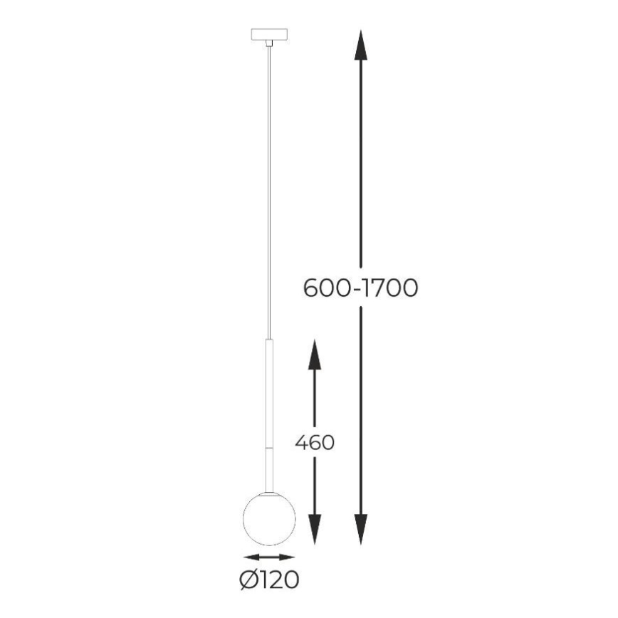Zuma Line - Pendel 1xG9/4W/230V sort