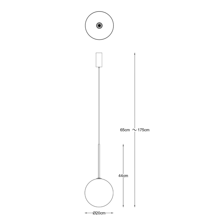 Zuma Line - Pendel på kabel 1xG4/2W/230V, gylden