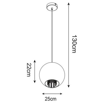 Zuma Line - Lysekrone 1xE27/60W/230V