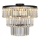 Zuma Line P17127-4-BK - Loftlampe TIFANNY 4xE14/40W/230V sort