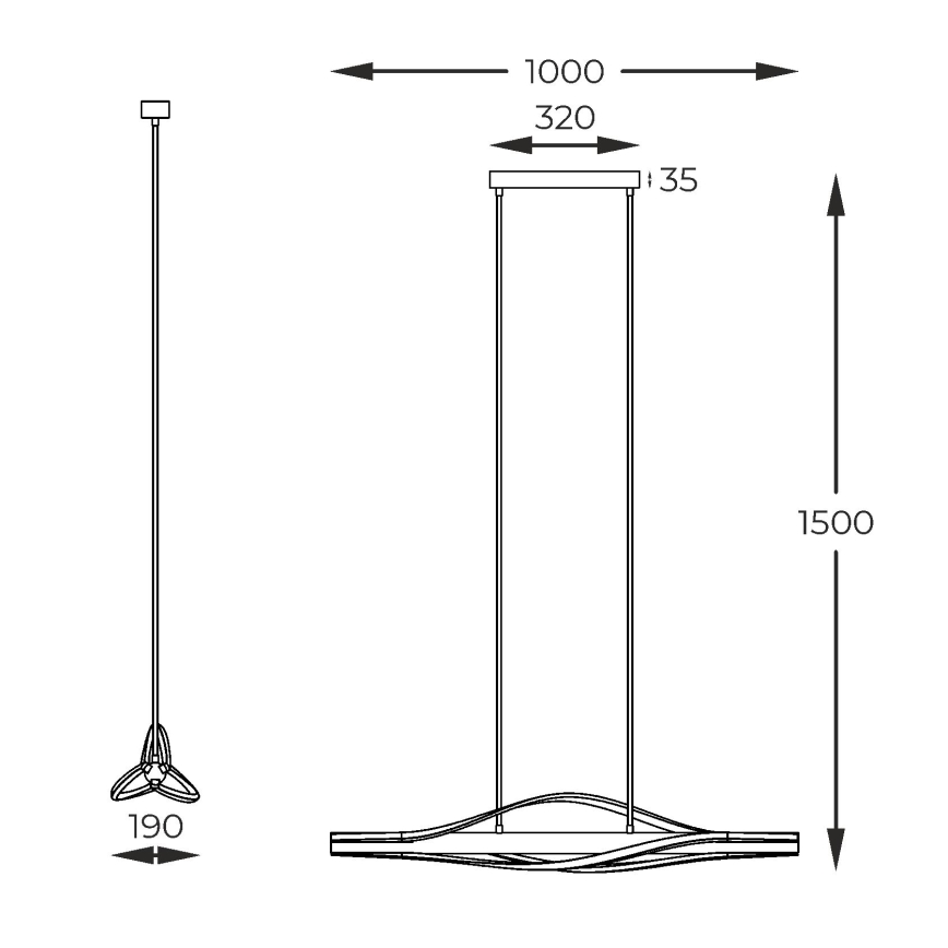 Zuma Line - LED pendel LED/30W/230V