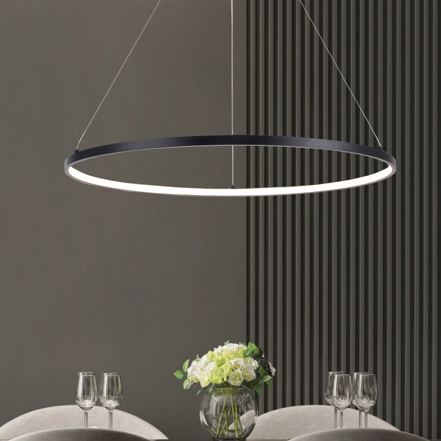 Zuma Line - LED pendel LED/40W/230V 3000/4000/6000K diameter 90 cm sort