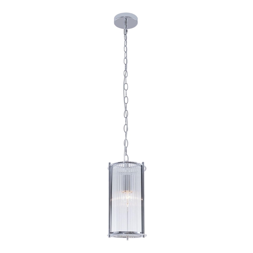 Zuma Line - Pendel med kædeophæng 1xE27/40W/230V skinnende krom